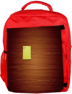 

Snoogg Eco Friendly Canvas Post It Designer Backpack Rucksack School Travel Unisex Casual Canvas Bag Bookbag Satchel 5 L Backpack(Red)