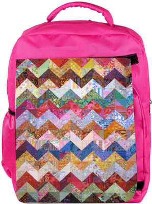 

Snoogg Eco Friendly Canvas Hori Grunge Waves 2567 Backpack Rucksack School Travel Unisex Casual Canvas Bag Bookbag Satchel 5 L Backpack(Pink)