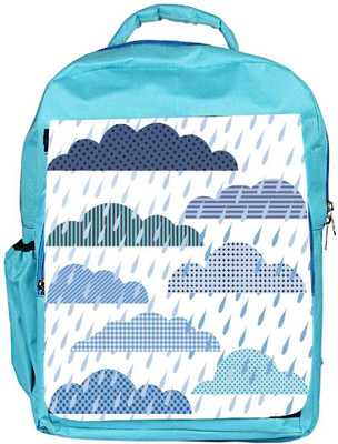 

Snoogg Eco Friendly Canvas Rain Fall Designer Backpack Rucksack School Travel Unisex Casual Canvas Bag Bookbag Satchel 5 L Backpack(Blue)