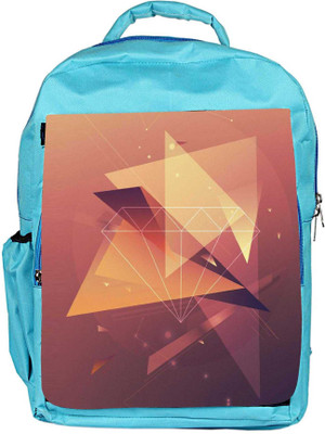 

Snoogg Eco Friendly Canvas Abstract Design Backpack Rucksack School Travel Unisex Casual Canvas Bag Bookbag Satchel 5 L Backpack(Blue)