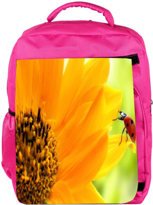 

Snoogg Eco Friendly Canvas Beatel In Yellow Designer Backpack Rucksack School Travel Unisex Casual Canvas Bag Bookbag Satchel 5 L Backpack(Pink)