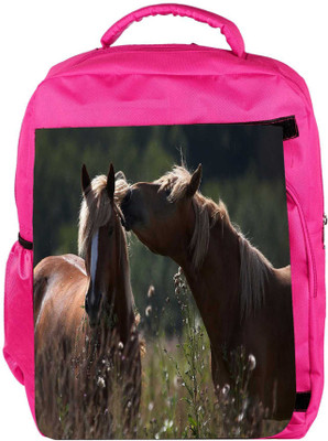 

Snoogg Eco Friendly Canvas Horse And Snow Designer Backpack Rucksack School Travel Unisex Casual Canvas Bag Bookbag Satchel 5 L Backpack(Pink)