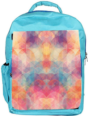 

Snoogg Eco Friendly Canvas Cube Spaces Backpack Rucksack School Travel Unisex Casual Canvas Bag Bookbag Satchel 5 L Backpack(Blue)
