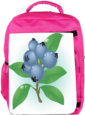 

Snoogg Eco Friendly Canvas Blueberry Vector Backpack Rucksack School Travel Unisex Casual Canvas Bag Bookbag Satchel 5 L Backpack(Pink)