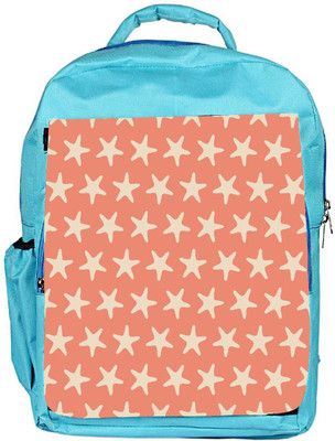 

Snoogg Eco Friendly Canvas Multiple Stars Orange Pattern Designer Backpack Rucksack School Travel Unisex Casual Canvas Bag Bookbag Satchel 5 L Backpack(Blue)