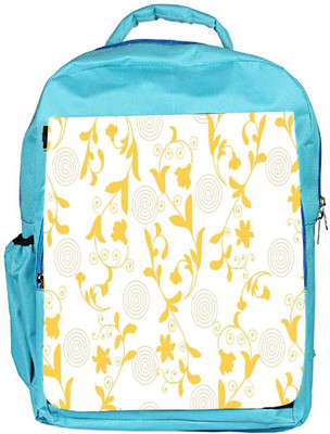 

Snoogg Eco Friendly Canvas Yellow Leaves Designer Backpack Rucksack School Travel Unisex Casual Canvas Bag Bookbag Satchel 5 L Backpack(Blue)