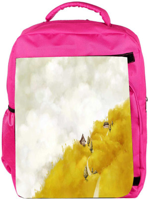 

Snoogg Eco Friendly Canvas Dream World Art Designer Backpack Rucksack School Travel Unisex Casual Canvas Bag Bookbag Satchel 5 L Backpack(Pink)