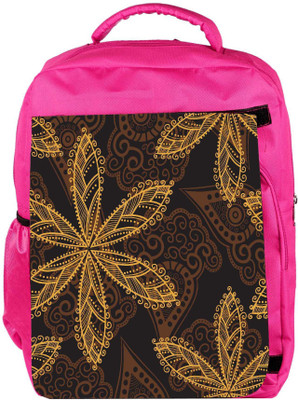 

Snoogg Eco Friendly Canvas Seamless Texture With Flowers And Butterflies Endless Floral Pattern Backpack Rucksack School Travel Unisex Casual Canvas Bag Bookbag Satchel 5 L Backpack(Pink)