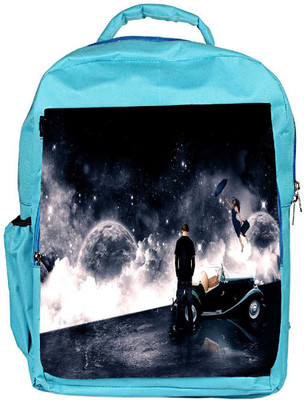 

Snoogg Eco Friendly Canvas Waiting For Love Designer Backpack Rucksack School Travel Unisex Casual Canvas Bag Bookbag Satchel 5 L Backpack(Blue)