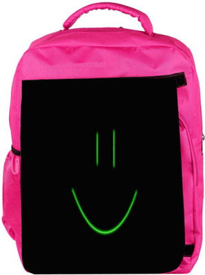 

Snoogg Eco Friendly Canvas Smiley Face Minimalistic Designer Backpack Rucksack School Travel Unisex Casual Canvas Bag Bookbag Satchel 5 L Backpack(Pink)