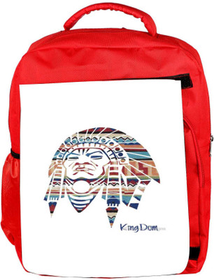 

Snoogg Eco Friendly Canvas Red Indian Backpack Rucksack School Travel Unisex Casual Canvas Bag Bookbag Satchel 5 L Backpack(Red)