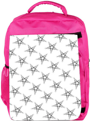 Snoogg Eco Friendly Canvas Plenty Of Stars Designer Backpack Rucksack School Travel Unisex Casual Canvas Bag Bookbag Satchel 5 L Backpack(Pink)