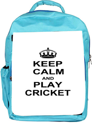 

Snoogg Eco Friendly Canvas Keep Calm And Play Cricket Backpack Rucksack School Travel Unisex Casual Canvas Bag Bookbag Satchel 5 L Backpack(Blue)