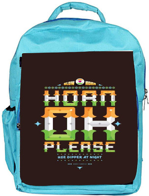 

Snoogg Eco Friendly Canvas Horn Ok Please 2744 Backpack Rucksack School Travel Unisex Casual Canvas Bag Bookbag Satchel 5 L Backpack(Blue)