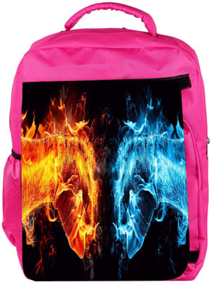 

Snoogg Eco Friendly Canvas Hand Cool L Designer Backpack Rucksack School Travel Unisex Casual Canvas Bag Bookbag Satchel 5 L Backpack(Pink)