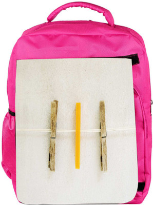 

Snoogg Eco Friendly Canvas Thrice Clips Designer Backpack Rucksack School Travel Unisex Casual Canvas Bag Bookbag Satchel 5 L Backpack(Pink)