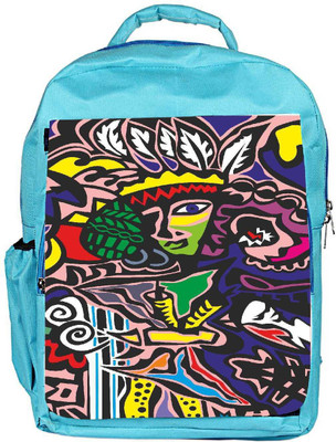 

Snoogg Eco Friendly Canvas The Abstract Pattern Backpack Rucksack School Travel Unisex Casual Canvas Bag Bookbag Satchel 5 L Backpack(Blue)