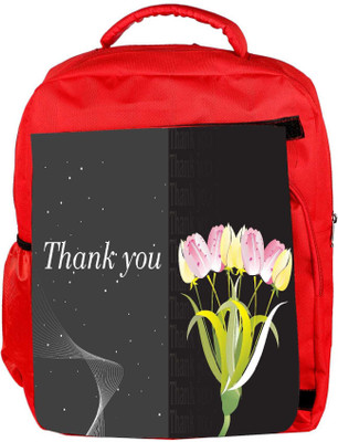 

Snoogg Eco Friendly Canvas Abstract Floral Vector With Place For The Text Design Backpack Rucksack School Travel Unisex Casual Canvas Bag Bookbag Satchel 5 L Backpack(Red)
