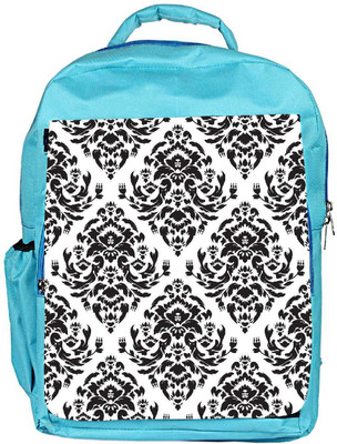 

Snoogg Eco Friendly Canvas Black White Designer Backpack Rucksack School Travel Unisex Casual Canvas Bag Bookbag Satchel 5 L Backpack(Blue)