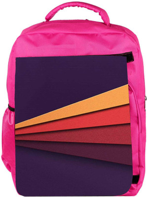 

Snoogg Eco Friendly Canvas Embossed Stripes 2624 Backpack Rucksack School Travel Unisex Casual Canvas Bag Bookbag Satchel 5 L Backpack(Pink)