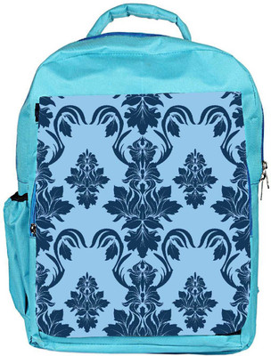 

Snoogg Eco Friendly Canvas Blue Abstract Pattern Designer Backpack Rucksack School Travel Unisex Casual Canvas Bag Bookbag Satchel 5 L Backpack(Blue)