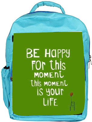 

Snoogg Eco Friendly Canvas Be Happy Boldness 2754 Backpack Rucksack School Travel Unisex Casual Canvas Bag Bookbag Satchel 5 L Backpack(Blue)