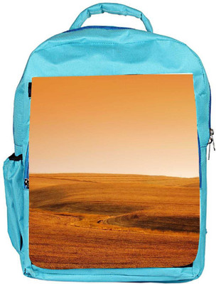 

Snoogg Eco Friendly Canvas Desert Background Backpack Rucksack School Travel Unisex Casual Canvas Bag Bookbag Satchel 5 L Backpack(Blue)