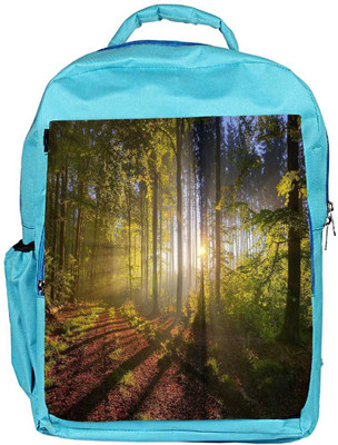

Snoogg Eco Friendly Canvas Patternd Dense Forest Designer Backpack Rucksack School Travel Unisex Casual Canvas Bag Bookbag Satchel 5 L Backpack(Blue)