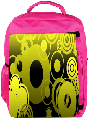 

Snoogg Eco Friendly Canvas Geometric Backpack Rucksack School Travel Unisex Casual Canvas Bag Bookbag Satchel 5 L Backpack(Pink)