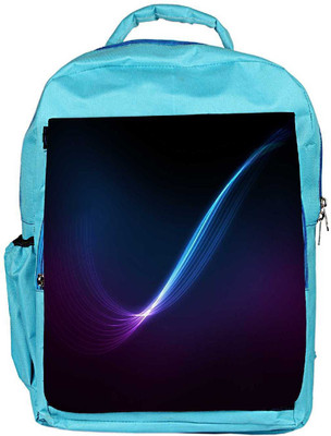 

Snoogg Eco Friendly Canvas Blue And Purple Ray In Black Background Designer Backpack Rucksack School Travel Unisex Casual Canvas Bag Bookbag Satchel 5 L Backpack(Blue)