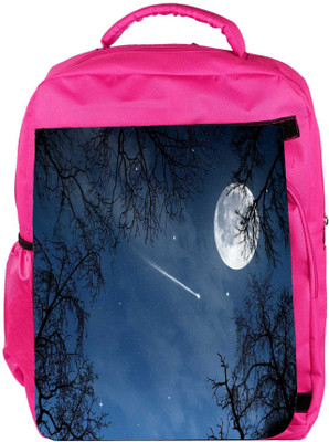 

Snoogg Eco Friendly Canvas Falling Stars Designer Backpack Rucksack School Travel Unisex Casual Canvas Bag Bookbag Satchel 5 L Backpack(Pink)