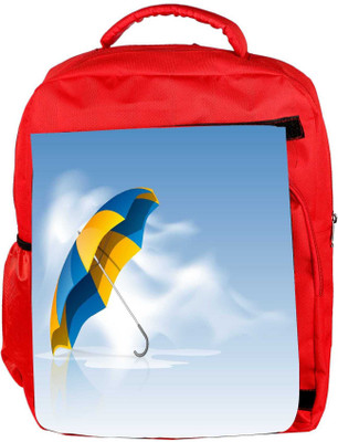 

Snoogg Eco Friendly Canvas Abstract Rainy Season Background Backpack Rucksack School Travel Unisex Casual Canvas Bag Bookbag Satchel 5 L Backpack(Red)