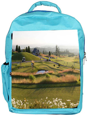 

Snoogg Eco Friendly Canvas People Playing Golf Designer Backpack Rucksack School Travel Unisex Casual Canvas Bag Bookbag Satchel 5 L Backpack(Blue)