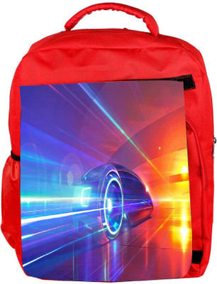 

Snoogg Eco Friendly Canvas Speed Car Designer Backpack Rucksack School Travel Unisex Casual Canvas Bag Bookbag Satchel 5 L Backpack(Red)