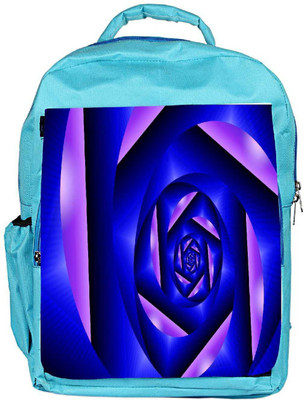

Snoogg Eco Friendly Canvas Abstract Blue Cylone Pattern Designer Backpack Rucksack School Travel Unisex Casual Canvas Bag Bookbag Satchel 5 L Backpack(Blue)