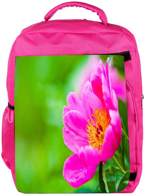 

Snoogg Eco Friendly Canvas Lite Color Flower Designer Backpack Rucksack School Travel Unisex Casual Canvas Bag Bookbag Satchel 5 L Backpack(Pink)