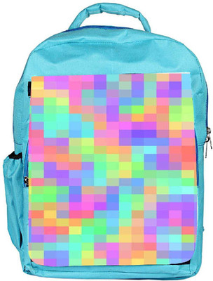 

Snoogg Eco Friendly Canvas Pattern Digital Cubes 2423 Backpack Rucksack School Travel Unisex Casual Canvas Bag Bookbag Satchel 5 L Backpack(Blue)