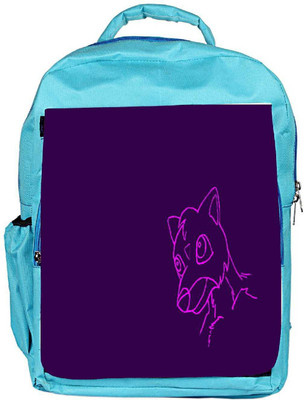 

Snoogg Eco Friendly Canvas Cute Creature Purple Designer Backpack Rucksack School Travel Unisex Casual Canvas Bag Bookbag Satchel 5 L Backpack(Blue)