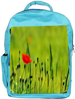 

Snoogg Eco Friendly Canvas Blossom Flower Designer Backpack Rucksack School Travel Unisex Casual Canvas Bag Bookbag Satchel 5 L Backpack(Blue)