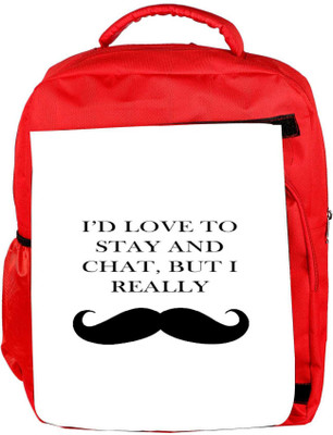 

Snoogg Eco Friendly Canvas But I Really Backpack Rucksack School Travel Unisex Casual Canvas Bag Bookbag Satchel 5 L Backpack(Red)