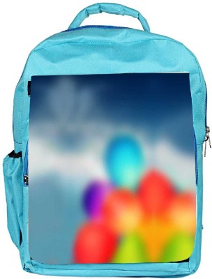 

Snoogg Eco Friendly Canvas Air Balloons Backpack Rucksack School Travel Unisex Casual Canvas Bag Bookbag Satchel 5 L Backpack(Blue)