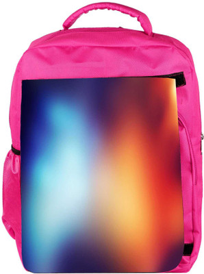 

Snoogg Eco Friendly Canvas Blue And Orange Faded Design Designer Backpack Rucksack School Travel Unisex Casual Canvas Bag Bookbag Satchel 5 L Backpack(Pink)