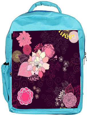 

Snoogg Eco Friendly Canvas Vector Flower Seamless Pattern Backpack Rucksack School Travel Unisex Casual Canvas Bag Bookbag Satchel 5 L Backpack(Blue)