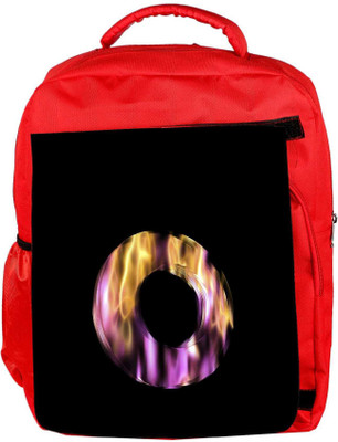 

Snoogg Eco Friendly Canvas Flaming 3D Letter Backpack Rucksack School Travel Unisex Casual Canvas Bag Bookbag Satchel 5 L Backpack(Red)