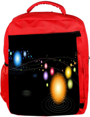 

Snoogg Eco Friendly Canvas Multicolor Sparkling Designer Backpack Rucksack School Travel Unisex Casual Canvas Bag Bookbag Satchel 5 L Backpack(Red)