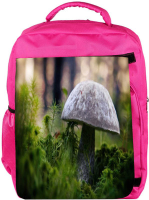

Snoogg Eco Friendly Canvas Grey Mushrom Designer Backpack Rucksack School Travel Unisex Casual Canvas Bag Bookbag Satchel 5 L Backpack(Pink)
