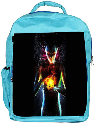 

Snoogg Eco Friendly Canvas Magic Lady Backpack Rucksack School Travel Unisex Casual Canvas Bag Bookbag Satchel 5 L Backpack(Blue)