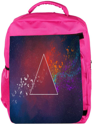 Snoogg Eco Friendly Canvas 3Rd Dimension Backpack Rucksack School Travel Unisex Casual Canvas Bag Bookbag Satchel 5 L Backpack(Pink)