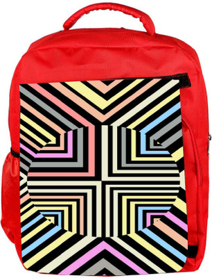 

Snoogg Eco Friendly Canvas Optical Illusion 2892 Backpack Rucksack School Travel Unisex Casual Canvas Bag Bookbag Satchel 5 L Backpack(Red)
