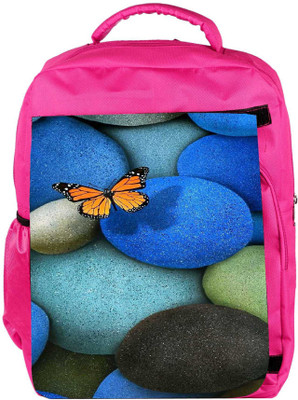 

Snoogg Eco Friendly Canvas Lonely Butterfly Backpack Rucksack School Travel Unisex Casual Canvas Bag Bookbag Satchel 5 L Backpack(Pink)